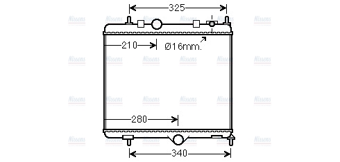 AVA Coolant Radiator PE2384