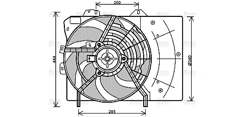 AVA Radiator Cooling Fan PE7539