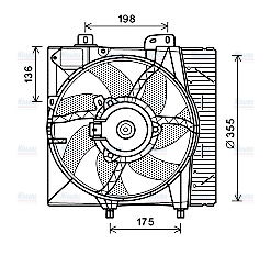 AVA Radiator Cooling Fan PE7550