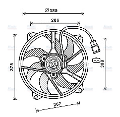 AVA Radiator Cooling Fan PE7556