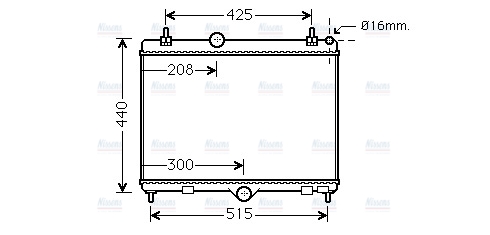 AVA Coolant Radiator PEA2358