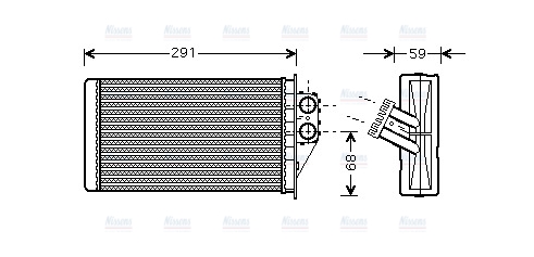 AVA Cabin Heater Core PEA6228