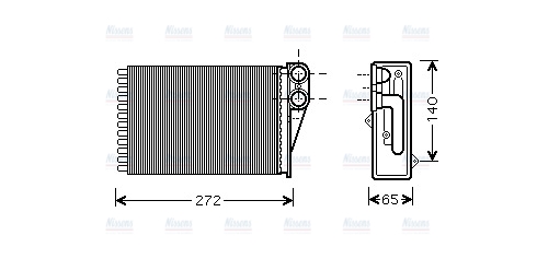 AVA Cabin Heater Core PEA6292