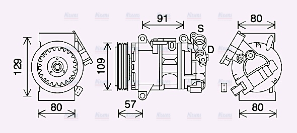 AVA Aircon Compressor PEAK407