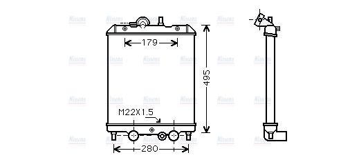 AVA Coolant Radiator PO2002