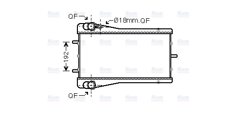 AVA Coolant Radiator PR2043