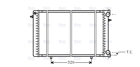 AVA Coolant Radiator RT2239