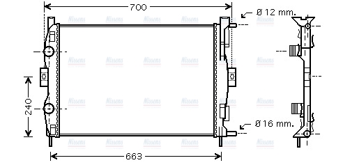 AVA Coolant Radiator RT2306