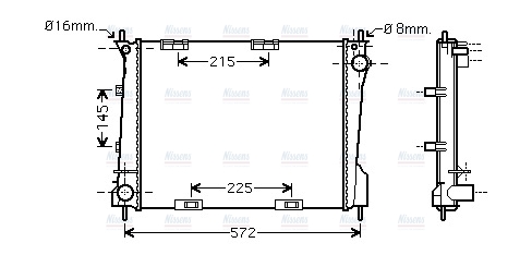 AVA Coolant Radiator RT2371
