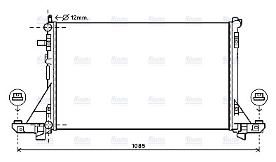 AVA Coolant Radiator RT2561