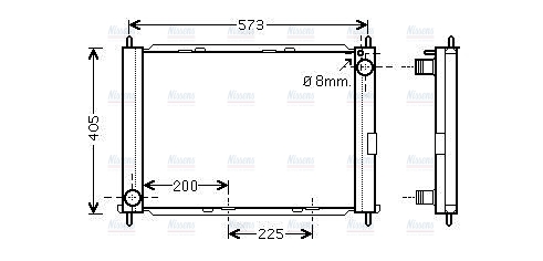 AVA Coolant Radiator RT2652