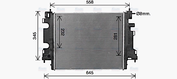 AVA Coolant Radiator RT2659