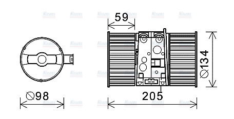 AVA Cabin Fan Blower Motor RT8586