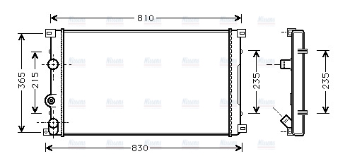 AVA Coolant Radiator RTA2276