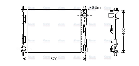 AVA Coolant Radiator RTA2374