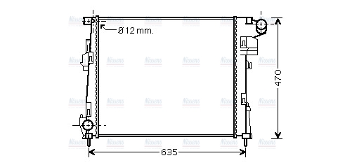 AVA Coolant Radiator RTA2427