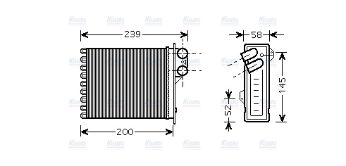 AVA Cabin Heater Core RTA6398