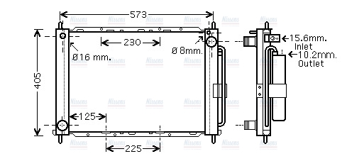 AVA Coolant Radiator RTM405