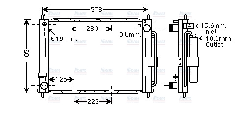 AVA Coolant Radiator RTM500