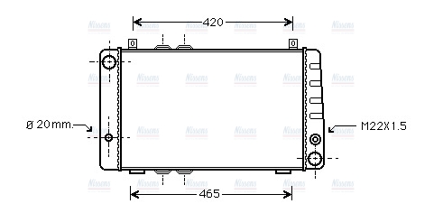 AVA Coolant Radiator SA2002
