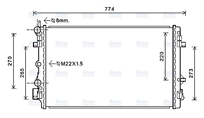 AVA Coolant Radiator SA2021