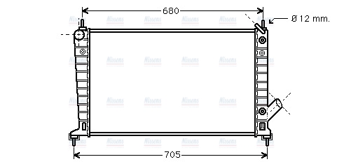 AVA Coolant Radiator SB2036