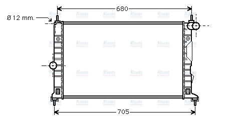 AVA Coolant Radiator SB2055