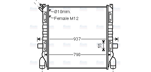 AVA Coolant Radiator SC2001