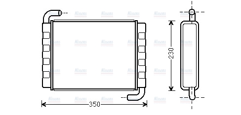 AVA Cabin Heater Core SC6006
