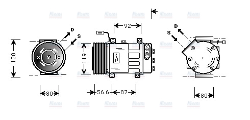 AVA Aircon Compressor SCAK016