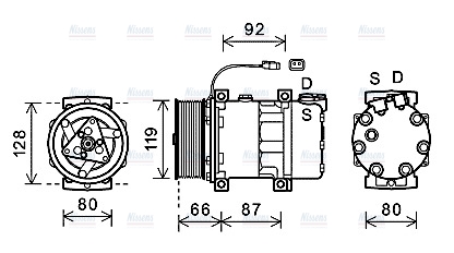 AVA Aircon Compressor SCAK040