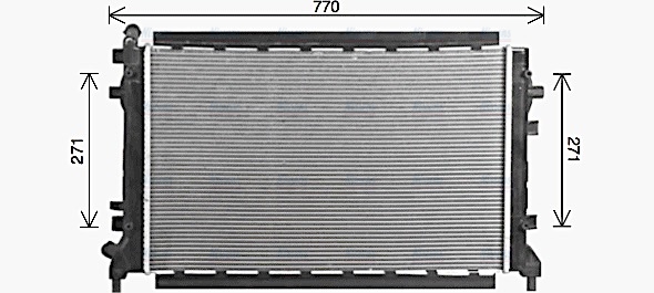 AVA Coolant Radiator ST2048