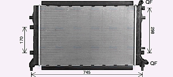 AVA Coolant Radiator ST2048
