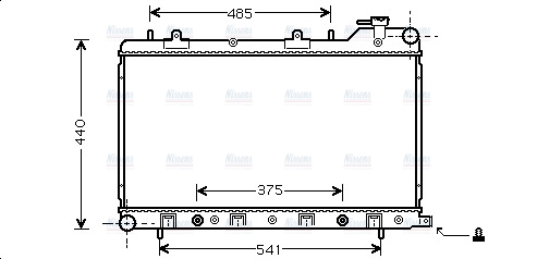 AVA Coolant Radiator SU2049