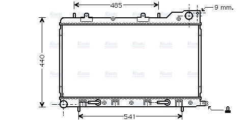 AVA Coolant Radiator SU2054