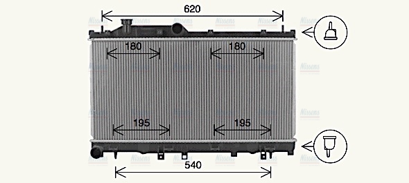 AVA Coolant Radiator SU2110