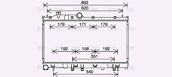 AVA Coolant Radiator SU2113