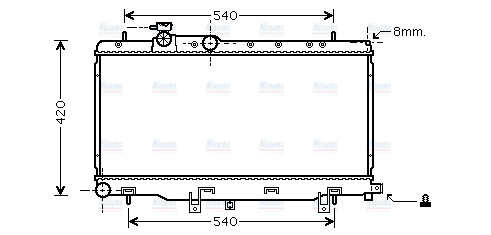 AVA Coolant Radiator SUA2050