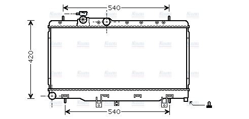 AVA Coolant Radiator SUA2052