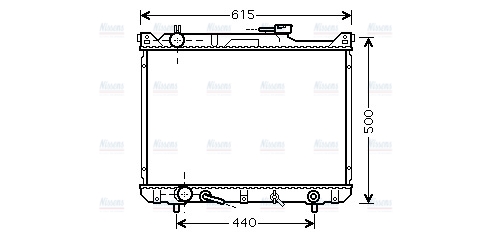 AVA Coolant Radiator SZ2073