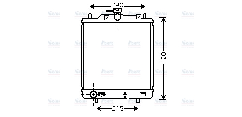 AVA Coolant Radiator SZ2076