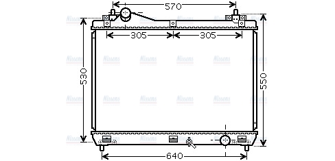 AVA Coolant Radiator SZ2103