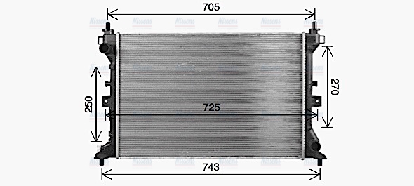 AVA Coolant Radiator SZ2166