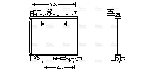 AVA Coolant Radiator SZA2058