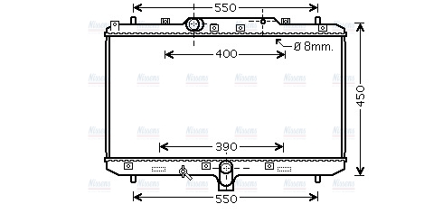 AVA Coolant Radiator SZA2086