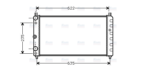 AVA Coolant Radiator SAA2003