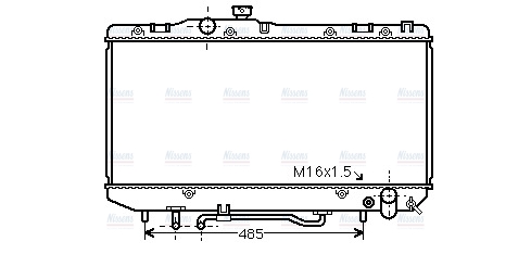 AVA Coolant Radiator TO2143