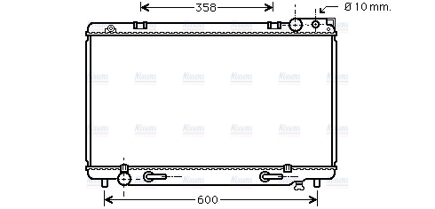 AVA Coolant Radiator TO2185