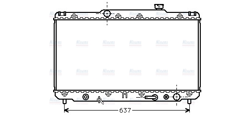 AVA Coolant Radiator TO2186