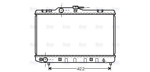 AVA Coolant Radiator TO2227
